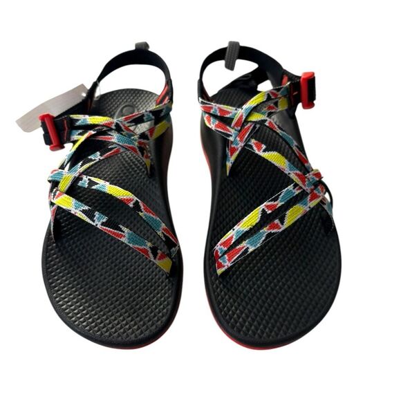 Chaco ZX1 Ecotread Colorful Camper Multicolor Strappy Water Friendly Sandals NWT - Picture 2 of 10